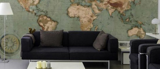 Déco carte du monde