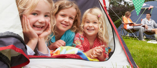 Camping dans un cadre familial